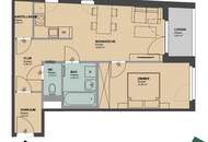 Hofruhelage: Moderne 2-Zimmer Wohnung mit Balkon nahe Donau