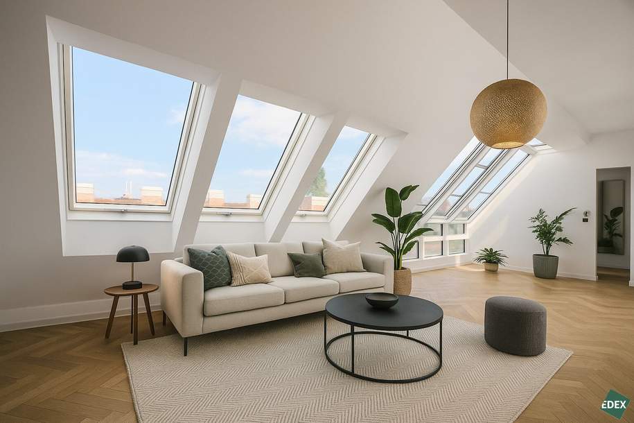 Erstbezug nach Sanierung | Traumhaftes Penthouse mit Terrasse, Wohnung-kauf, 1.334.000,€, 1180 Wien 18., Währing