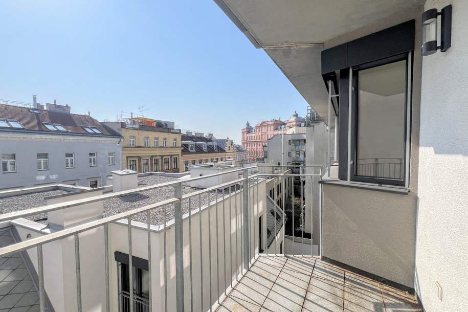 2-Zimmer-Neubauwohnung mit Balkon in Hofruhelage, Wohnung-miete, 1.575,00,€, 1060 Wien 6., Mariahilf