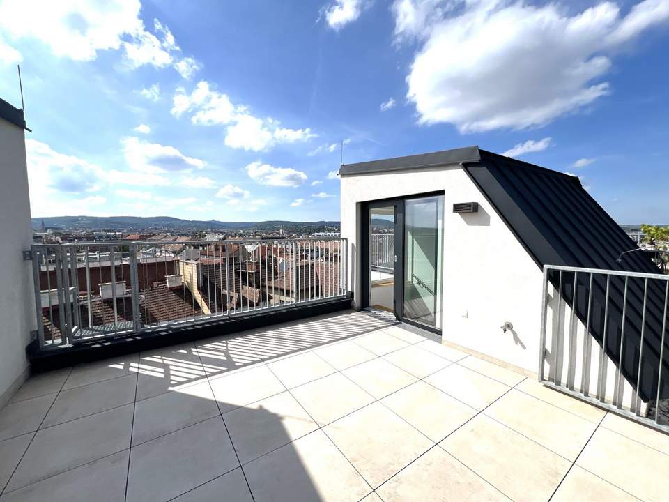 Urbaner Wohntraum mit Stil: Dachgeschoss mit Weitblick! Exklusiver DG Erstbezug mit zwei Terrassen!