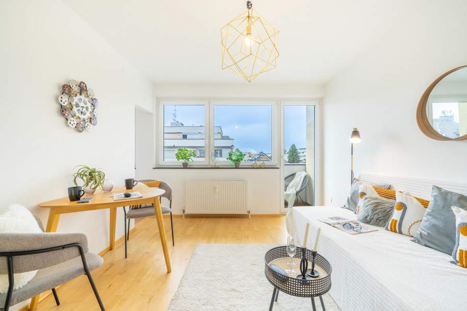 Kompakt. Modern. Mit Sonne. – Garconnière im Herzen Salzburgs, Wohnung-kauf, 149.500,€, 5020 Salzburg(Stadt)