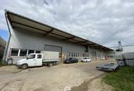 Beheizbare Lagerhalle mit rd. 7 bis 9 Meter Hallenhöhe, diversen Krananlagen, Freiflächen etc. in Asten zu vermieten!