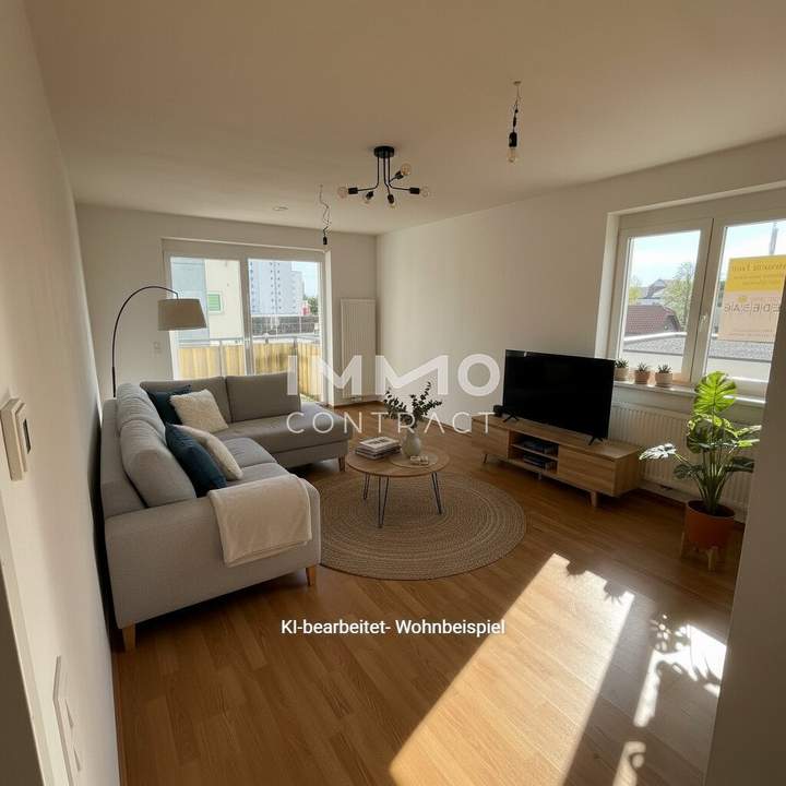 Helle 3-Zi-Wohnung in Pöchlarn mit Balkon &amp; 2 Garagen – 80m², förderbar, 1.016€ Miete