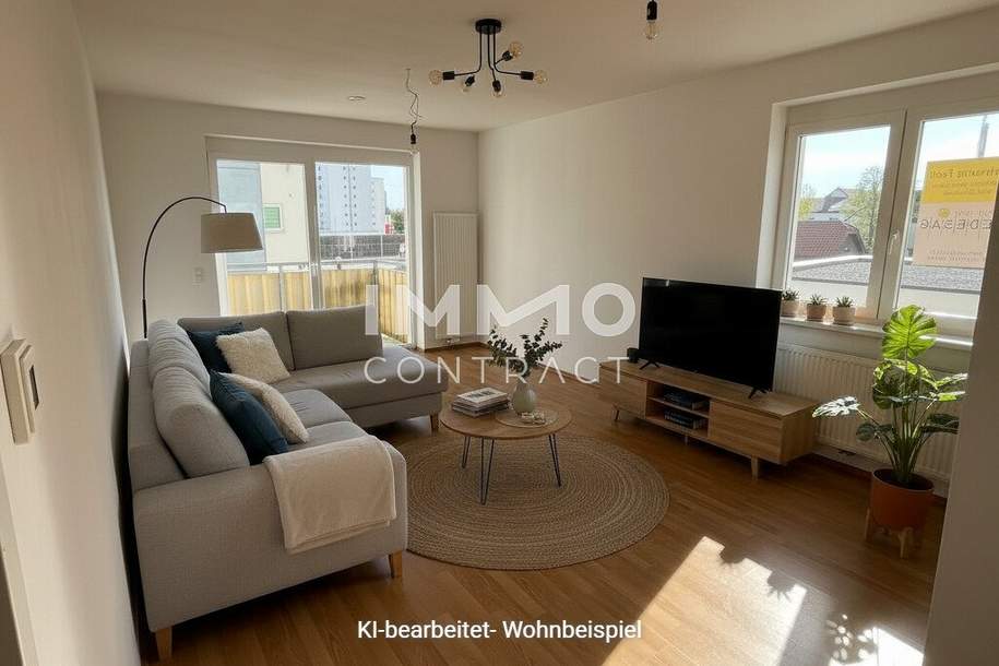Helle 3-Zi-Wohnung in Pöchlarn mit Balkon &amp; 2 Garagen – 80m², förderbar, 1.016€ Miete, Wohnung-miete, 1.016,40,€, 3380 Melk