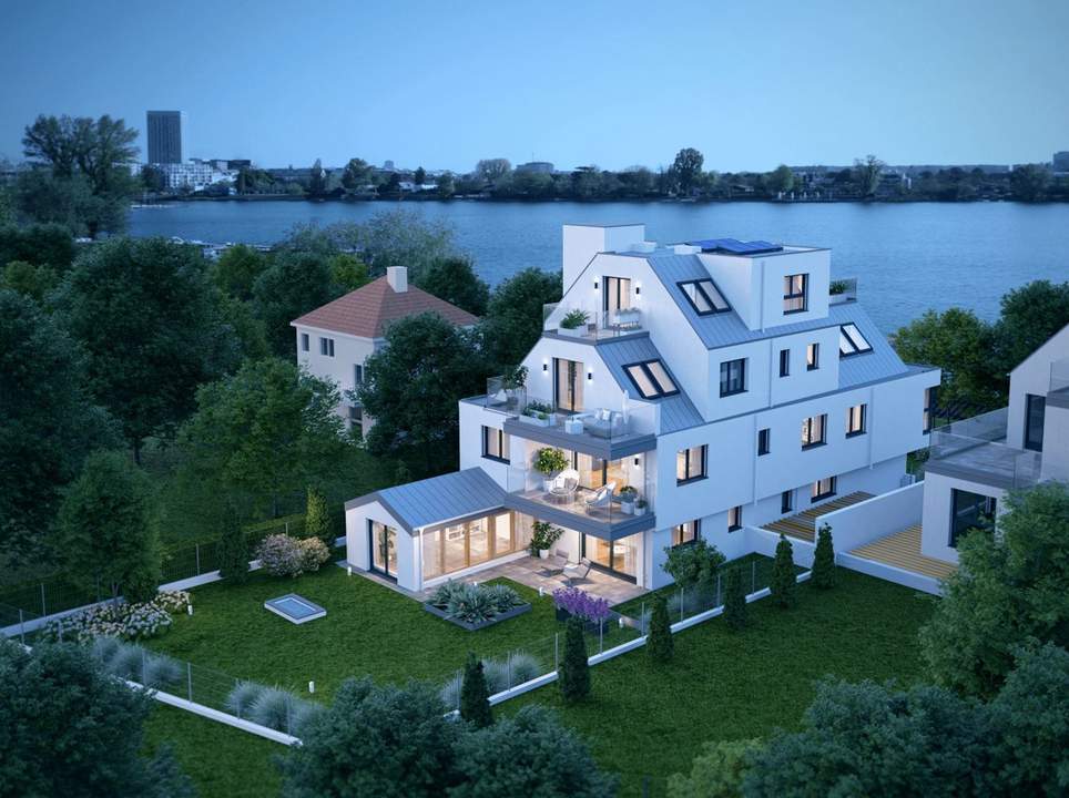 U1 Alte Donau! Eigengrund - 298m2 Garten! Provisionsfrei direkt am Wasser - Elevate your Lifestyle