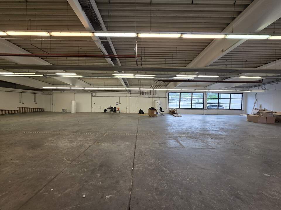 Lagerhalle / Produktionshalle mit 6 m Hallenhöhe, Verladerampe und 24/7-Zufahrt zu vermieten