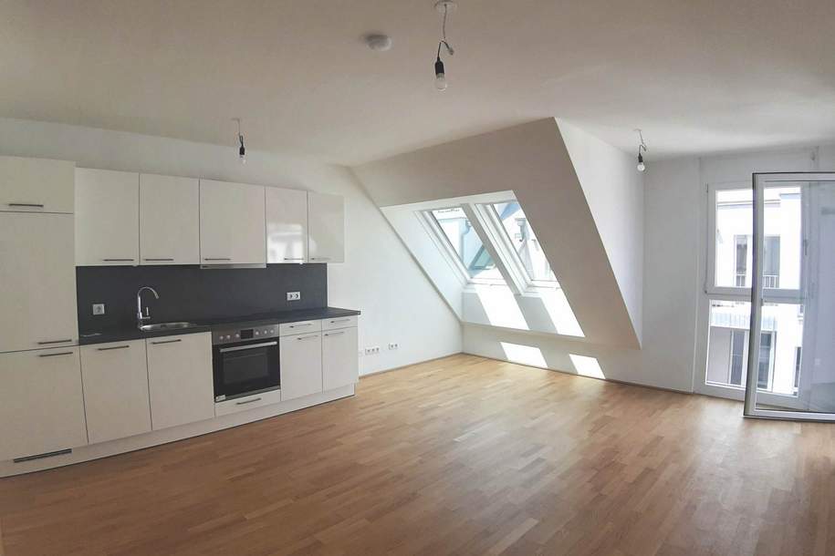 Helle 2-Zimmer-Dachgeschosswohnung mit Terrasse - in der Koloniestraße, Wohnung-miete, 940,01,€, 1210 Wien 22., Donaustadt