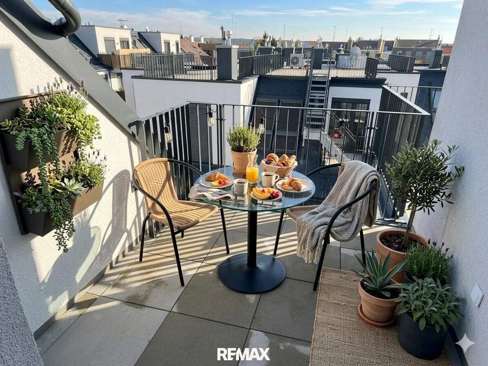 Exklusive Dachgeschosswohnung mit 3 Terrassen – modernes Wohnen nahe Wienerberg