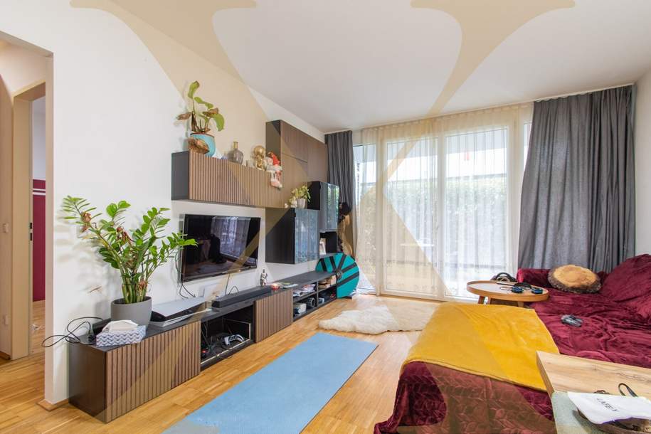 Westseitig ausgerichtete 2-Zimmer-Gartenwohnung mit Einbauküche in Urfahr nähe JKU zu vermieten!, Wohnung-miete, 856,07,€, 4040 Linz(Stadt)