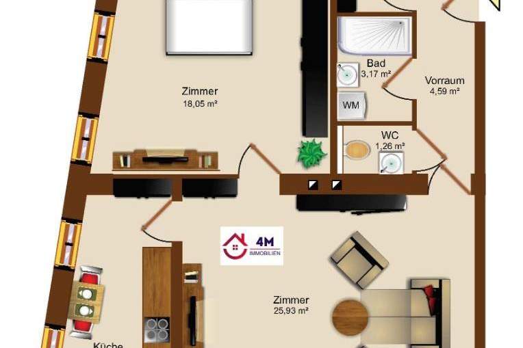 Schöngeschnitten 63,51m² Altbauwohnung – Schlüsselfertig &amp; Erstbezug nach Generalsanierung! FOTOS VON DER SCHLÜSSELFERTIGEN WOHNUNG FOLGEN!!!, Wohnung-kauf, 337.900,€, 1170 Wien 17., Hernals
