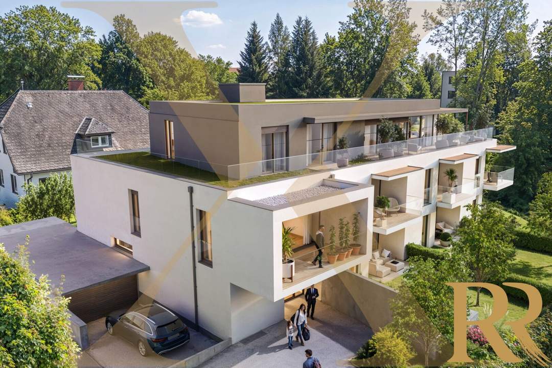 NEUBAU! Gut aufgeteilte 2-Zimmer-Wohnung mit sonniger Freifläche und Garage in Urfahr Bestlage zu verkaufen!