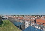 Dachgeschoss-Maisonette mit Traumterrasse &amp; Weitblick beim Aumannplatz