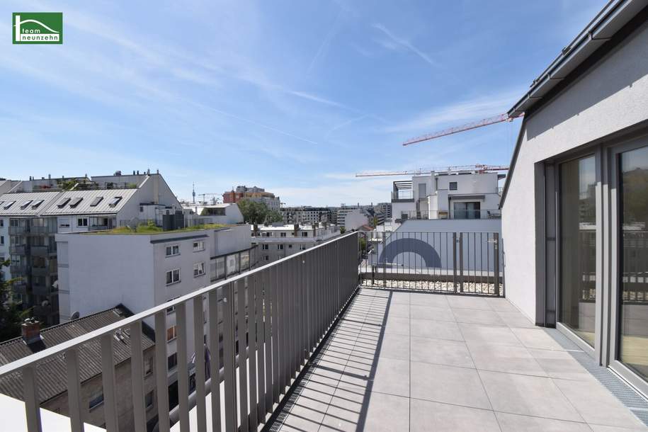 Sonnige DG-Maissonette auf Eigengrund im 22. mit Terrasse und toller Ausstattung (Erdwärme, Sonnenschutz,..) - Anlegerpreis (Netto) - JETZT ANFRAGEN, Wohnung-kauf, 532.681,€, 1220 Wien 22., Donaustadt