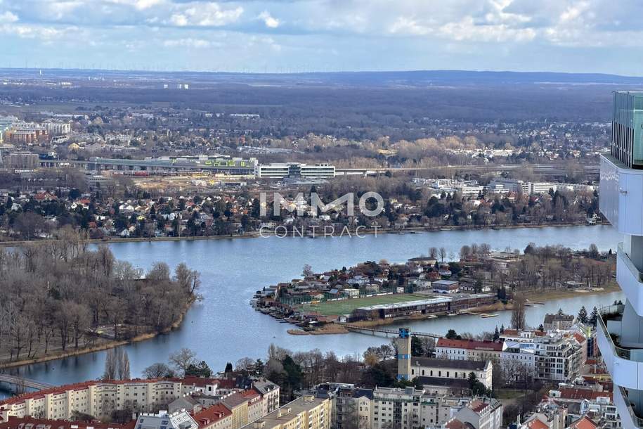 DC2 Ostblick Deluxe – Stilvolle 2-Zimmer-Wohnung mit Panorama Loggia, Wohnung-miete, 1.100,00,€, 1220 Wien 22., Donaustadt