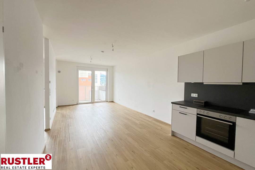 Mit Weitblick und West-Balkon - Gut aufgeteilte 2-Zimmerwohnung