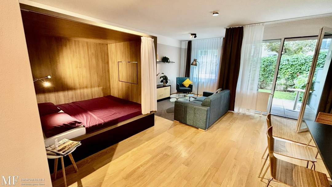 Moderne 1-Zimmer-Wohnung in 1190 Wien mit Garten, Loggia und tollen Extras!