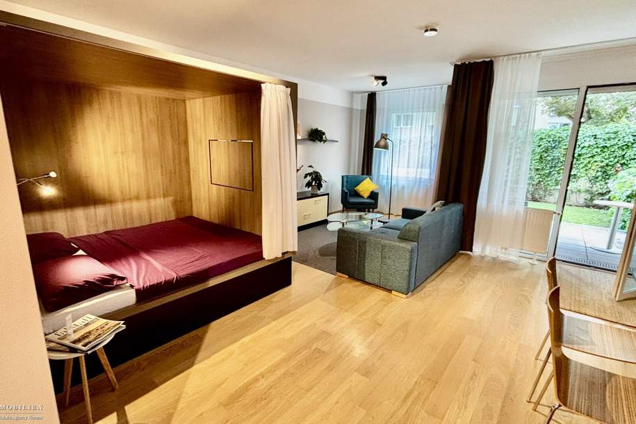 Moderne 1-Zimmer-Wohnung in 1190 Wien mit Garten, Loggia und tollen Extras!, Wohnung-miete, 1.676,25,€, 1190 Wien 19., Döbling