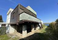 NEUFELDER SEE UFERPARZELLE – kleines Holzhaus mit privatem Uferbereich auf Pachtgrund zu verkaufen