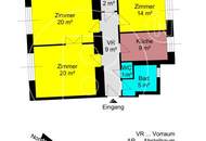 Renovierungsbedürftige 3-Zimmer-Erdgeschosswohnung in guter Lage!