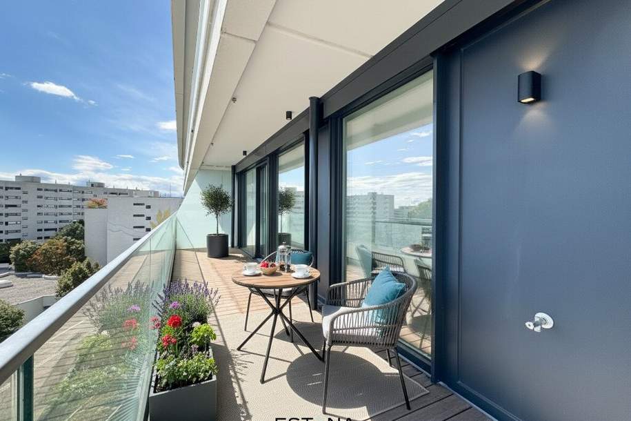 Moderne 3-Zimmer-Wohnung mit Balkon in 1220 Wien - Ihr Erstbezug wartet!, Wohnung-miete, 1.950,00,€, 1220 Wien 22., Donaustadt