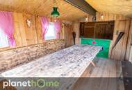 Geräumiger Bungalow und großer Garten mit Party-Hütte