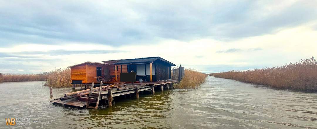 2 Seehütten in Rust am See, Offenes Wasser &amp; südliche Ruster Bucht