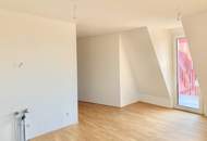 Erstbezug im Herz von Großjedlersdorf! DG-Wohnung: 2 Zimmer mit Süd-West-Balkon *Provisionsfrei*