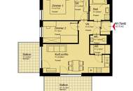 3-Zimmer mit 2 großzügigen Balkonen - Nahe U1 Kagran