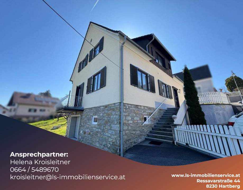 Einfamilienhaus mit zusätzlichem Baugrund direkt daneben – in Rohrbach a.d. Lafnitz