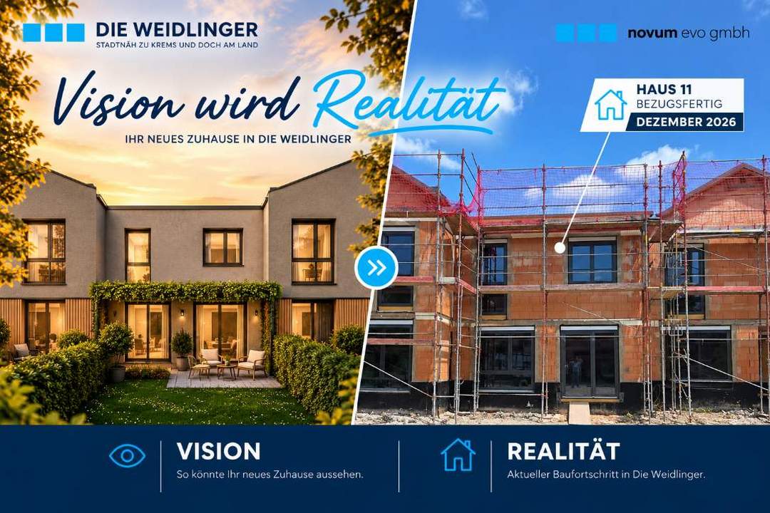 DIE WEIDLINGER - Stadtnah zu Krems und doch am Land - Haus 11 - Schlüsselfertig