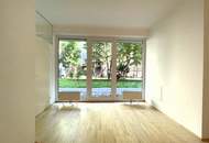 Erdgeschoß, barrierefrei, Innenhof! Ruhige, loft-artige Neubauwohnung mit 2 kl. Terrassen