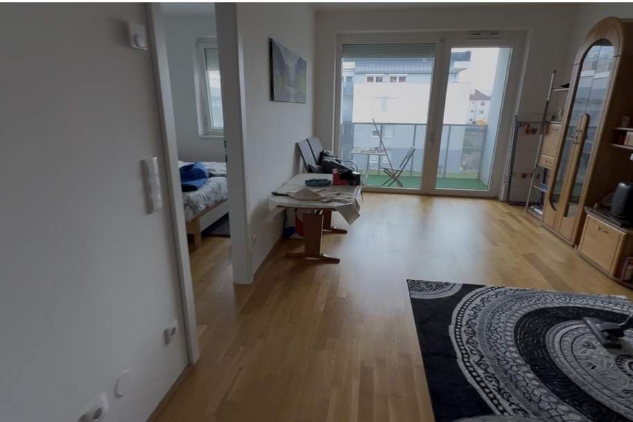 Top-moderne Neubauwohnung mit großer LOGGIA (6,18m²) nahe Akademiepark, Wohnung-miete, 695,00,€, 2700 Wiener Neustadt(Stadt)
