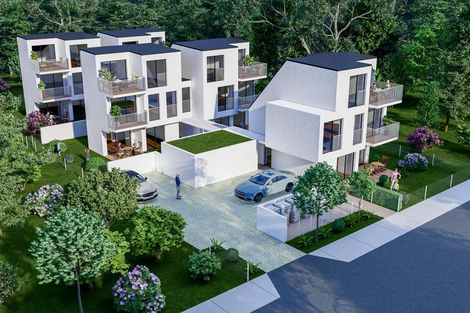Exklusives Immobilienprojekt in Grünruhelage am Wiener Stadtrand! Neubauprojekt! Haus 2!, Haus-kauf, 493.000,€, 1220 Wien 22., Donaustadt