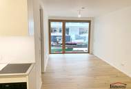 TOPLAGE und ERSTBEZUG: Hofseitige, moderne 2-Zimmerwohnung mit großer Loggia!