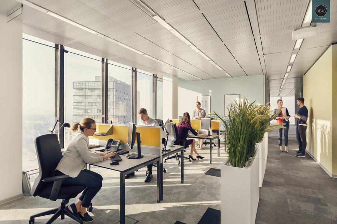 Office im einzigartigen Hochhaus mit ausgezeichneter Infrastruktur und Panoramablick!