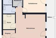 Sonne, Ruhe, Komfort: Helle 2-Zimmer-Wohnung mit großzügigem Balkon