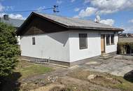 Gemütlicher AUSSICHTS-BUNGALOW mit Keller auf 1.141 m² Hanggrund in Dietach