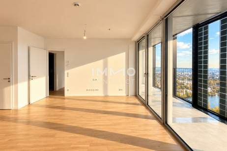 Aufwachen mit der Sonne: 50. Etage - DC2 Tower: Erstbezug, Wohnung-miete, 1.100,00,€, 1220 Wien 22., Donaustadt
