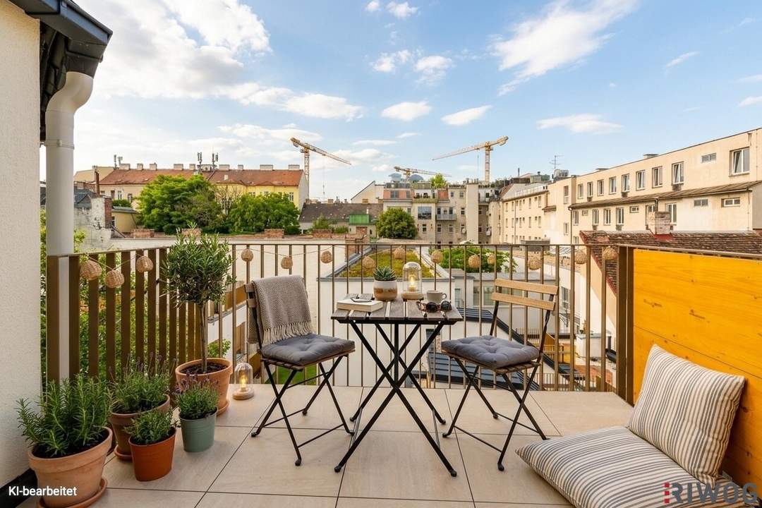 DG-ERSTBEZUG | 3-Zimmer DG-Wohnung mit hofseitiger Terrasse | Ost/West | Fernwärme & Klimaanlage | Fassadenbegrünung | TG-Stellplatz optional | Nachhaltiges Wohnbauprojekt