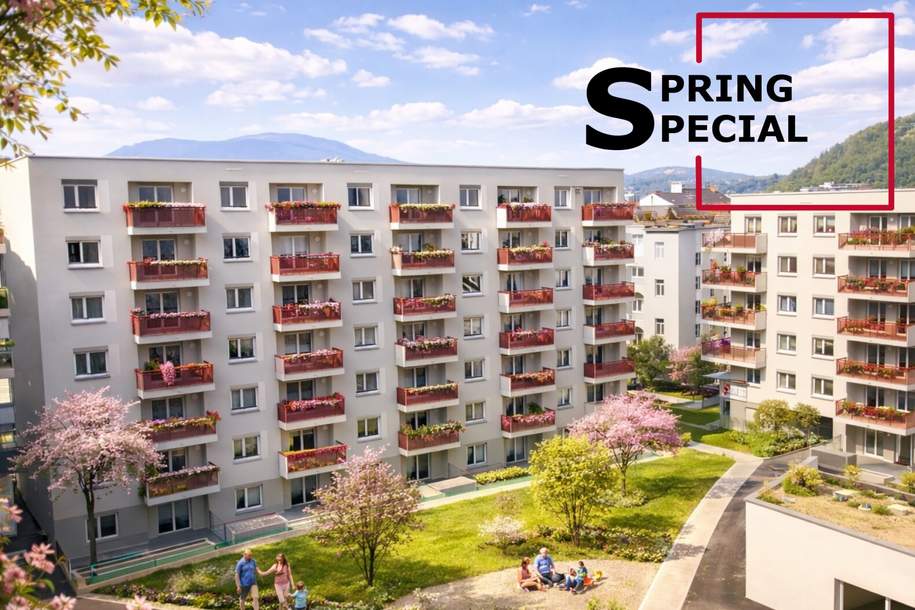 2-Zimmer Wohnung mit großer Terrasse in Graz, Wohnung-miete, 615,75,€, 8020 Graz(Stadt)