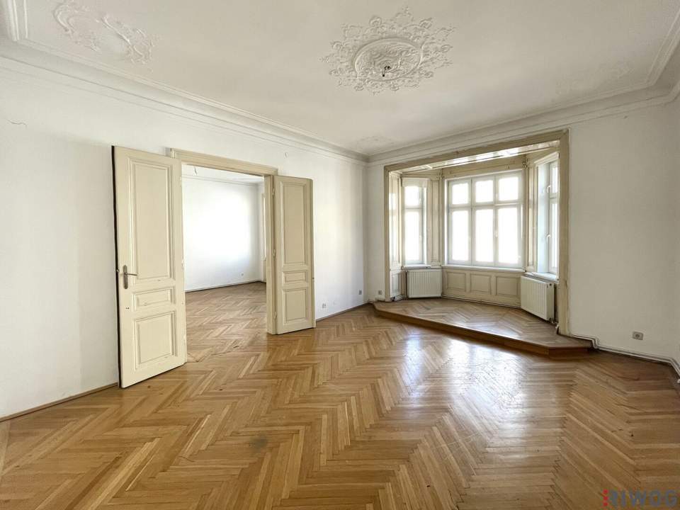 150m zum Schloss Schönbrunn | Heller Stilaltbau mit Erker | 2 Min. zur U4