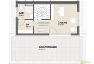 ERSTBEZUG! SCHLÜSSELFERTIG. 144 m² WOHNNUTZFLÄCHE, 5 ZIMMER, 2 BÄDER, 3 WC's, TRAUMHAFTE DACHTERRASSE MIT 31 m², INKLKUSIVE KFZ-STELLPLATZ.