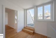 Löwelstraße: Klimatisierte Maisonette-Wohnung mit Dachterrasse in top Innenstadtlage - ab sofort!