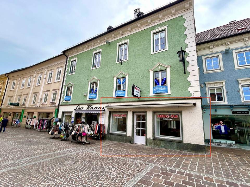 Attraktives Geschäftslokal am Hauptplatz von St. Veit an der Glan