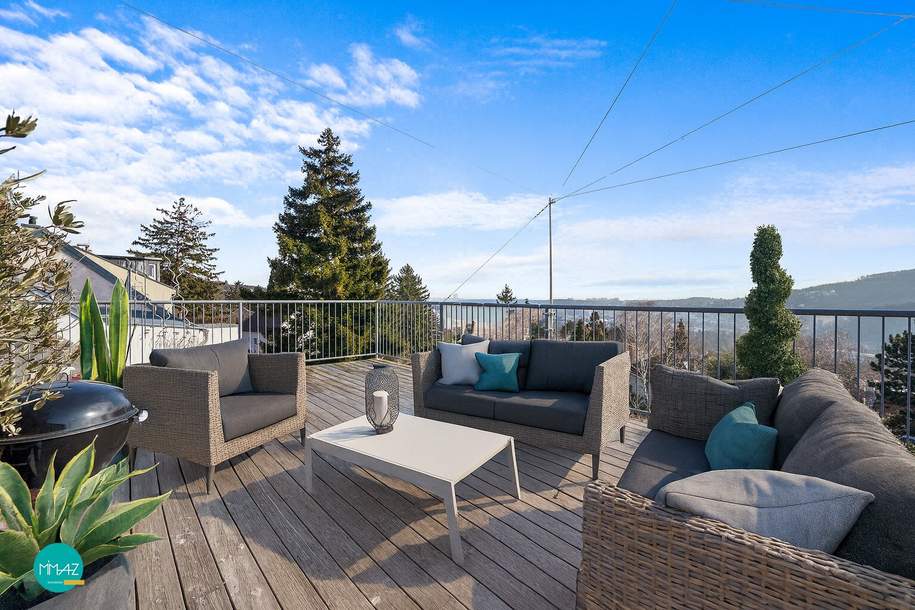 TRAUMLAGE am Wolfersberg mit Fernblick! Großzügiges Einfamilienhaus mit Garten, Dachterrasse und viel Platz! Ihr Logenplatz am Sonnenweg!, Haus-kauf, 780.000,€, 1140 Wien 14., Penzing