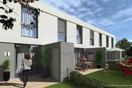 "PROVISIONSFREI " Baubewilligung für 8 Reihenhäuser mit Terrassen und Gärten - "Share Deal möglich", Grund und Boden-kauf, 799.000,€, 2111 Korneuburg