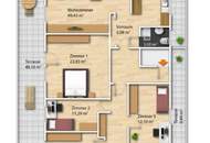 Großzügige Dachgeschosswohnung mit 3 Terrassen und Fernblick ins Grüne