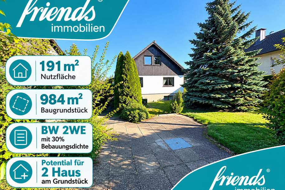 Einfamilienhaus mit Potential, Grundstück 984 m2, zweites Haus möglich, Haus-kauf, 599.000,€, 2512 Baden