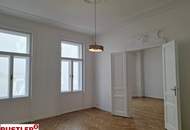 Stuck, Kachelofen, Flügeltüren: Altbauliebe mit Klopfbalkon