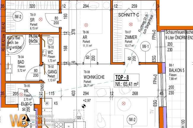 Erstbezug mit 65m² WFL + 7,5m² Balkon, gr. Wohnküche &amp; 2 SZ, PKW-Stellplatz, Wohnung-kauf, 152.207,€, 2425 Neusiedl am See